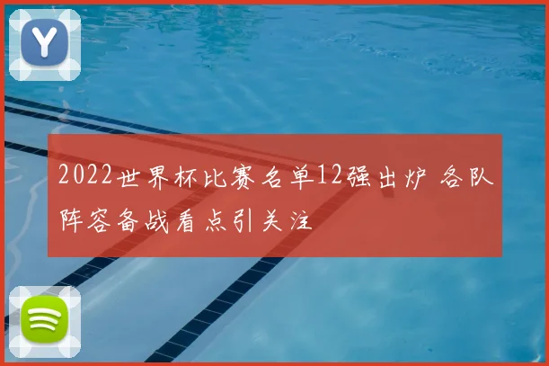2022世界杯比赛名单12强出炉 各队阵容备战看点引关注